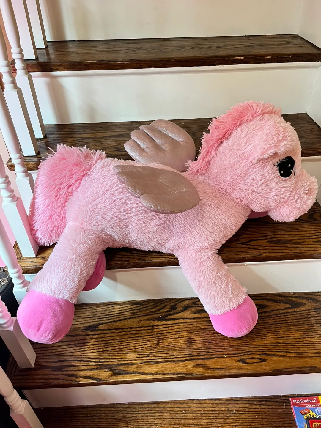 Large Pink Pegasus Plush Toy thumbnail