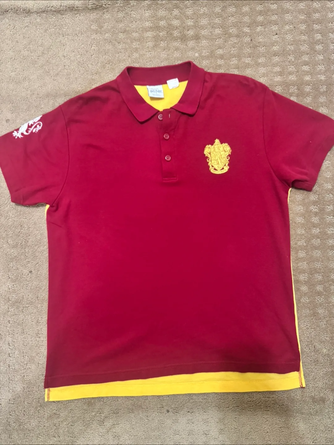 Harry Potter Gryffindor Polo Shirt - Size Medium thumbnail