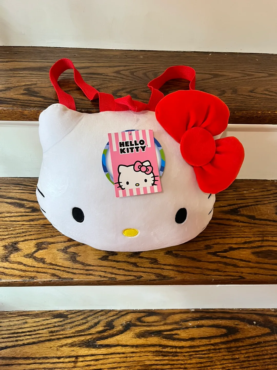 Hello Kitty Sanrio Plush Backpack with adjustable straps thumbnail