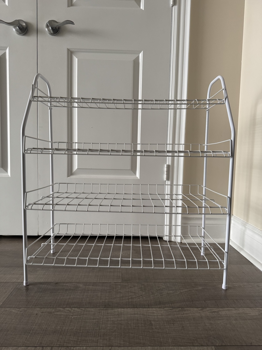 Mainstays 4-Tier White Metal Shoe Rack - photo 3