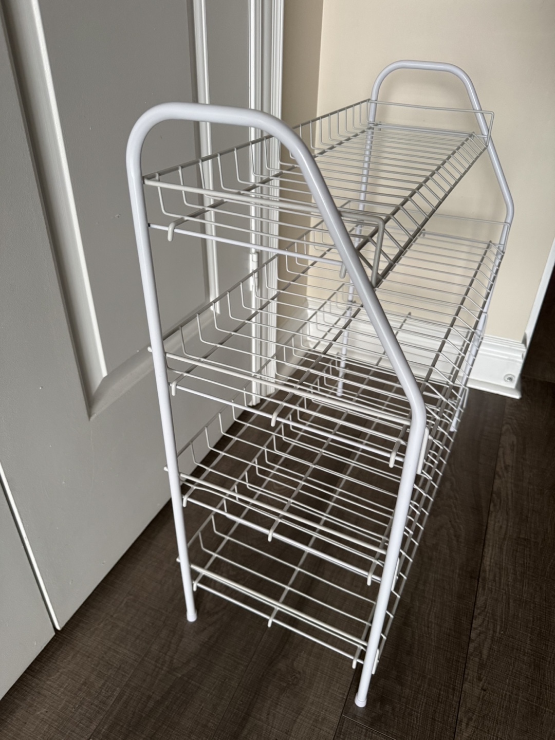 Mainstays 4-Tier White Metal Shoe Rack - photo 2