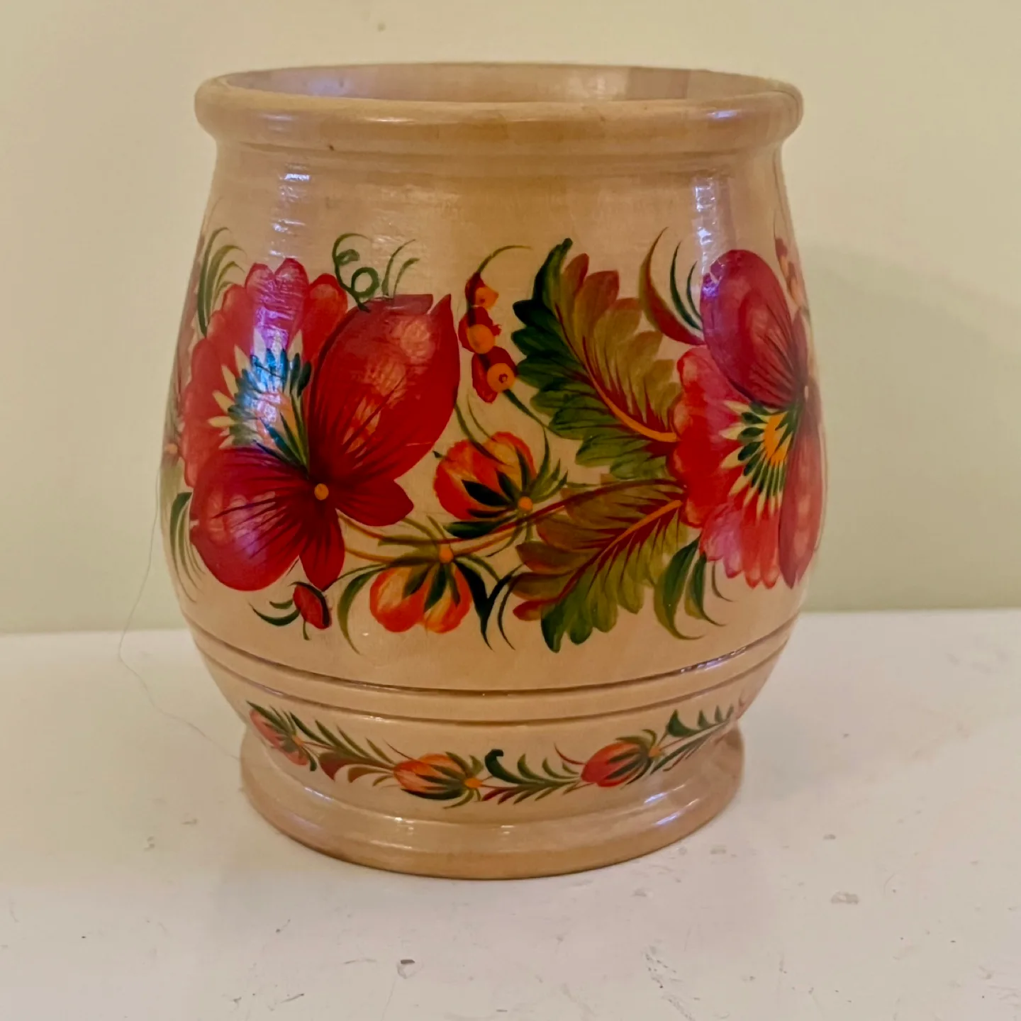 Ukrainian Petrykivka Folk Art Bowl thumbnail