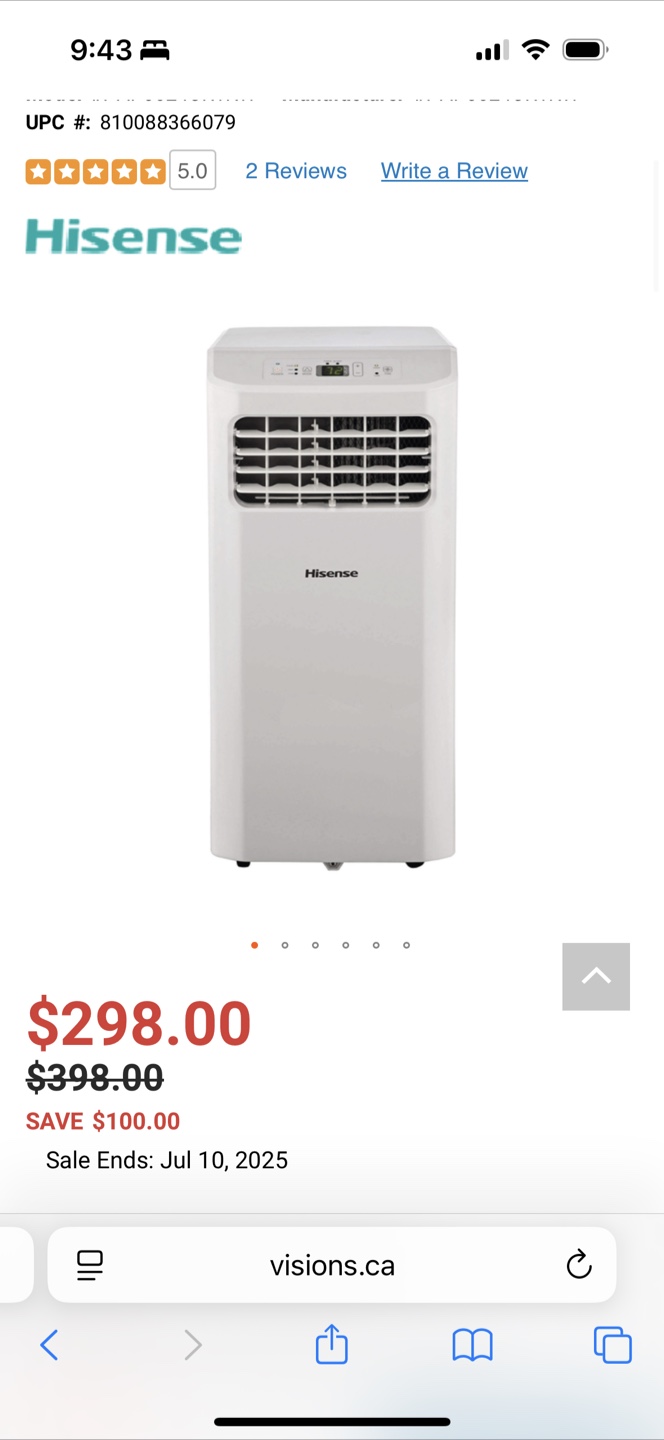 Hisense Portable Air Conditioner