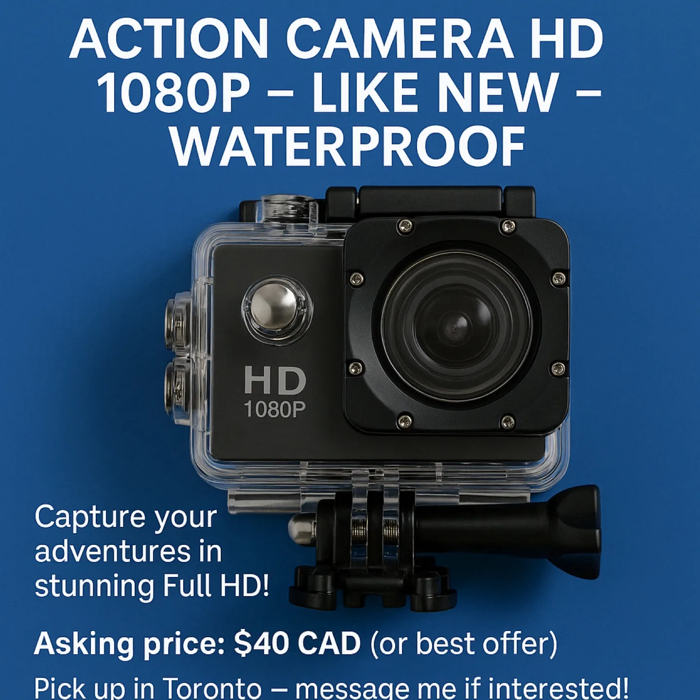 Like New Action Camera HD 1080P Waterproof thumbnail