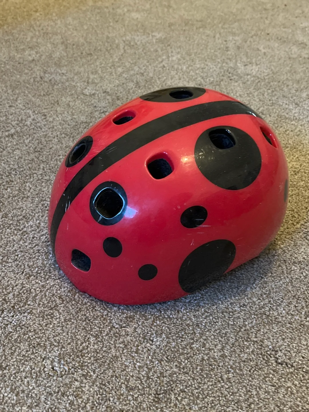 Ladybug Kids Helmet - Red & Black thumbnail
