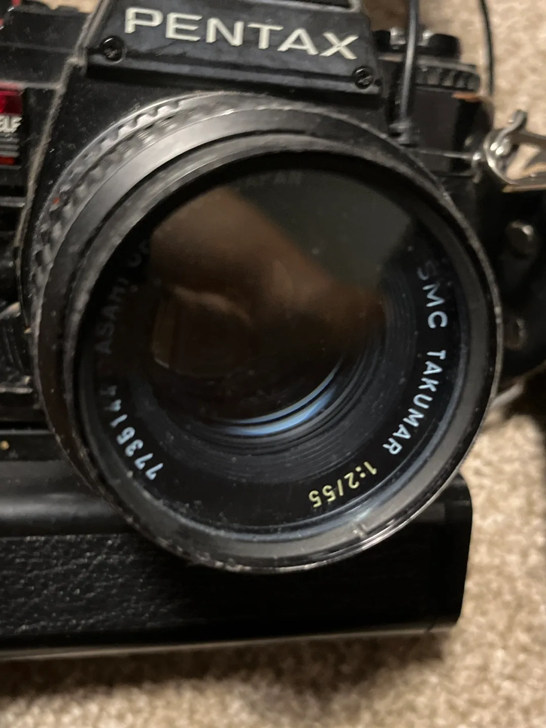 Pentax Program Plus film camera with Vivitar Auto 2600 Flash image indicator(6)