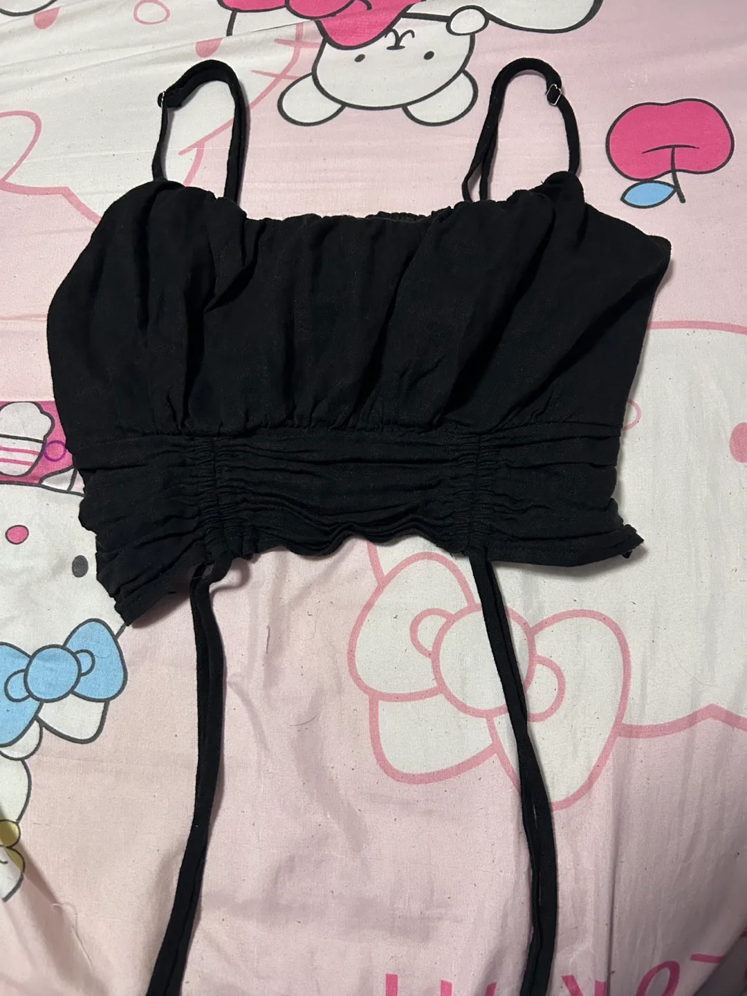 Forever 21 Black Crop Top XS thumbnail