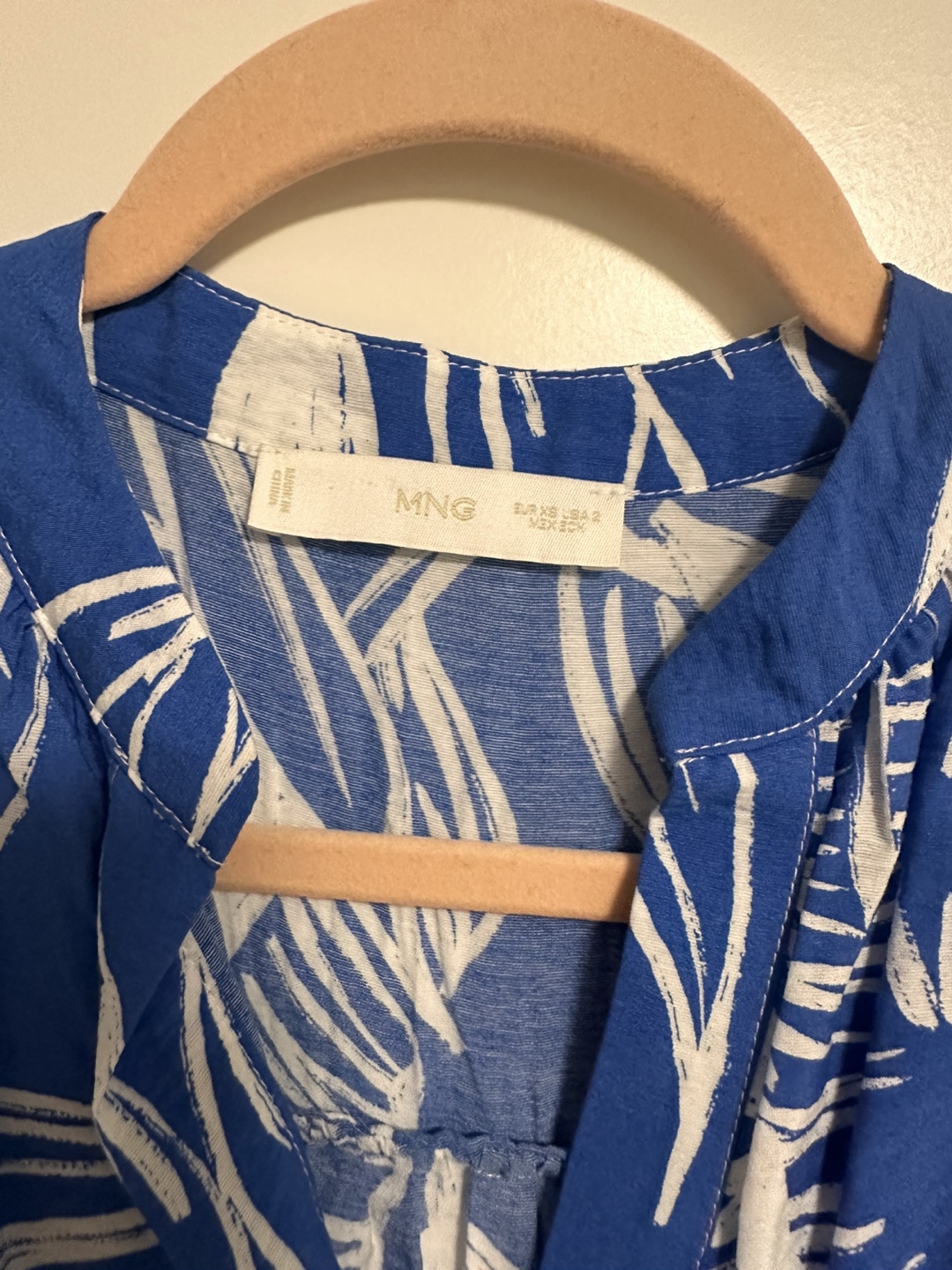 MNG Blue Floral Print Dress - Size XS - photo 2