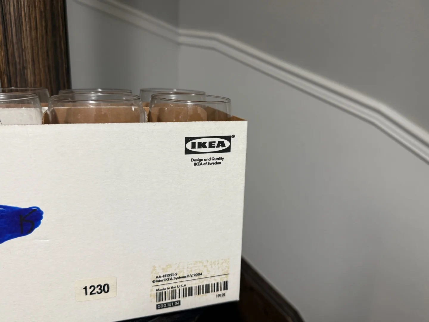 [NEW in Box] IKEA SVALKA Wine Glasses (6) Clear Glass image indicator(4)