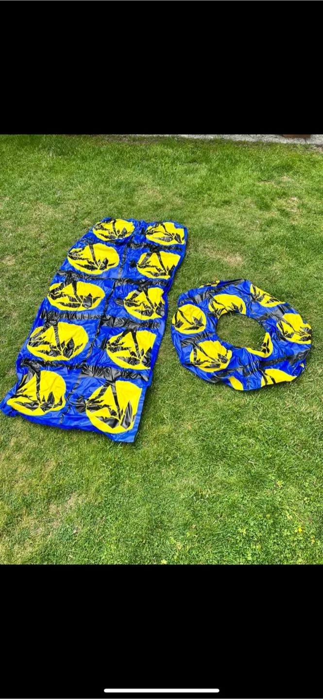 Inflatable Pool Float Set - Mattress & Ring thumbnail