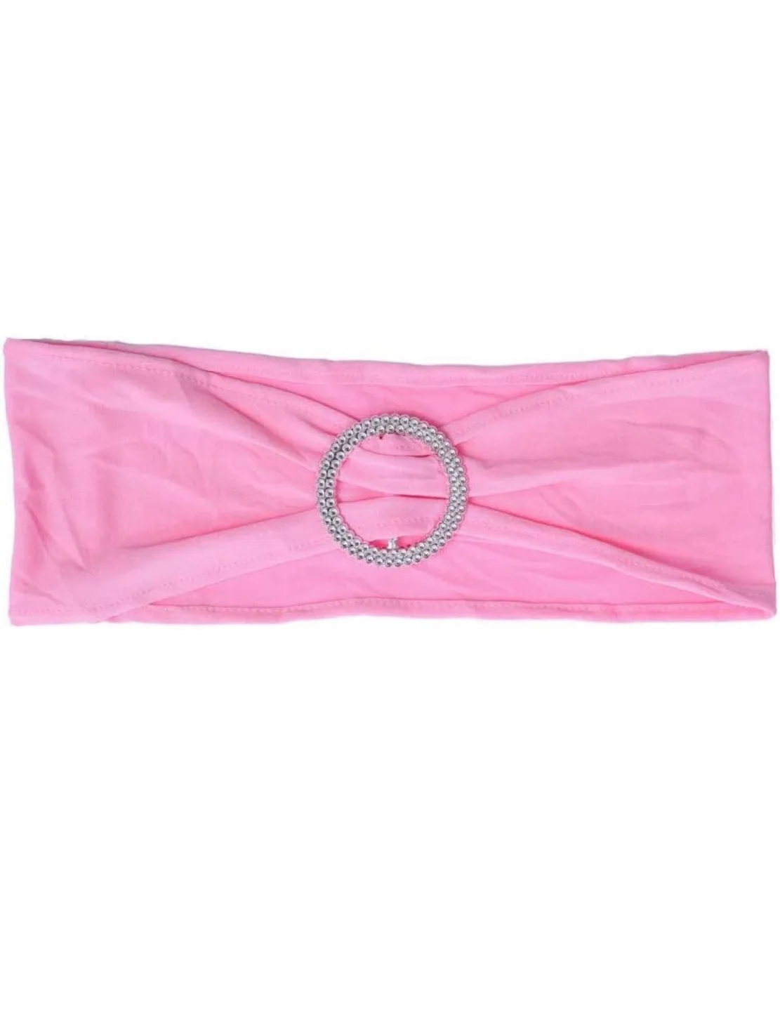 50PCS Spandex Chair Sashes Bows Elastic Chair Bands With Buckle image indicator(5)