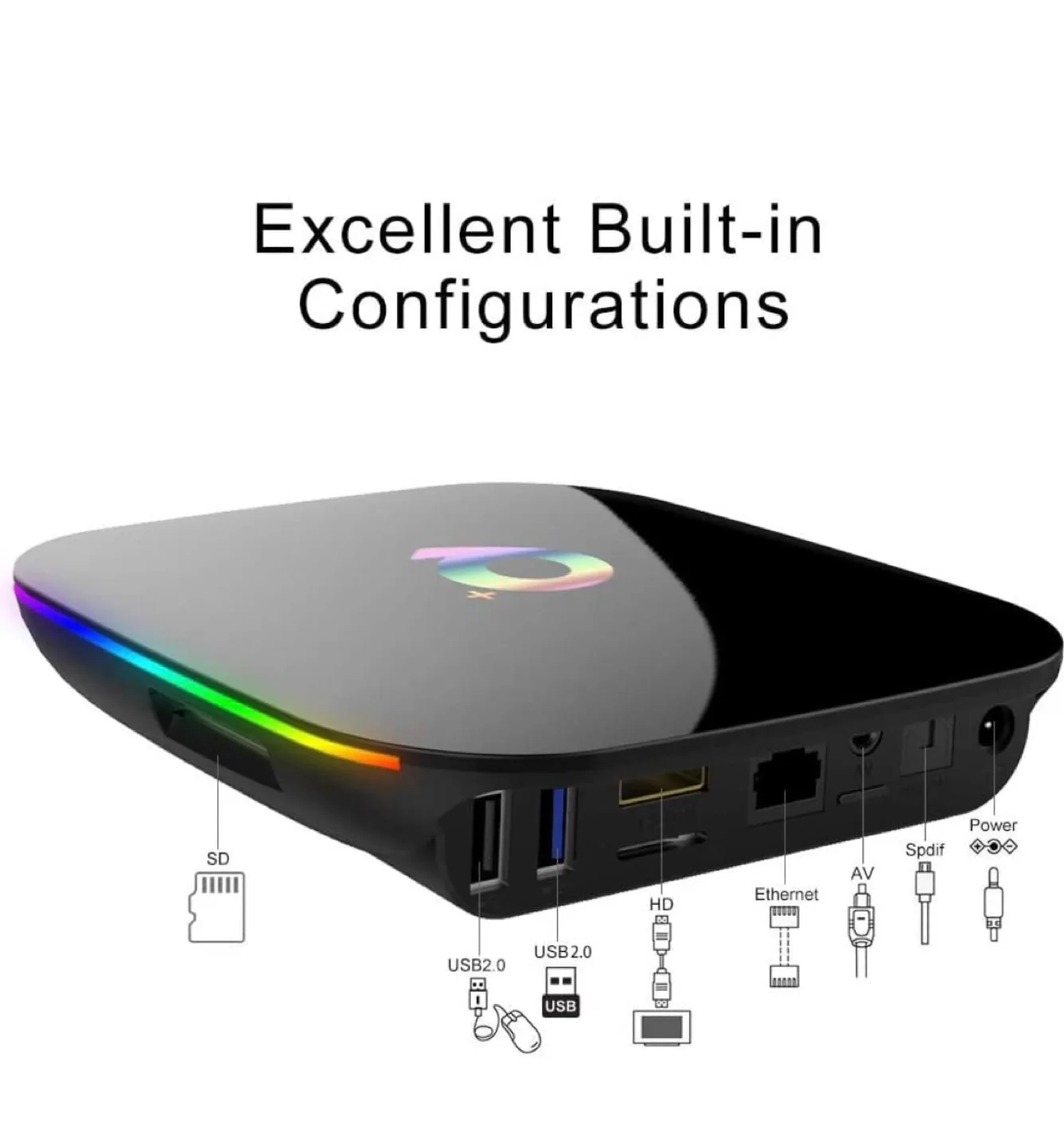 Android Q+ Smart TV Box 4GB RAM 32GB ROM thumbnail