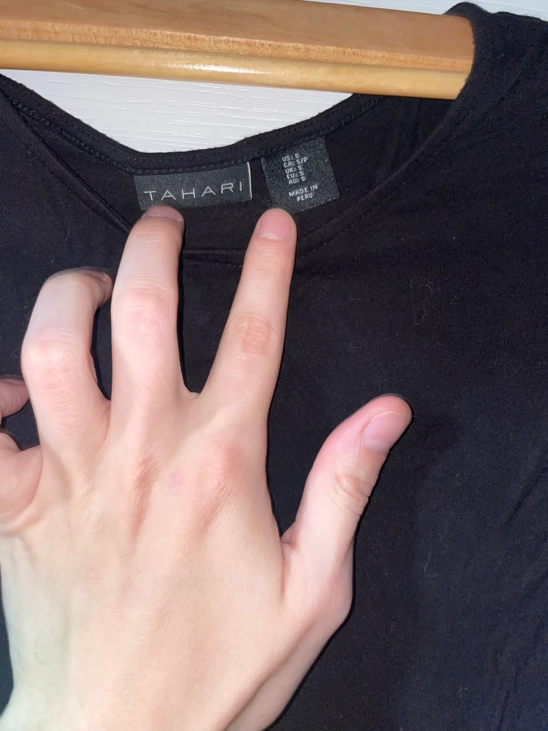 Tahari Black Tee - Size S image indicator(2)