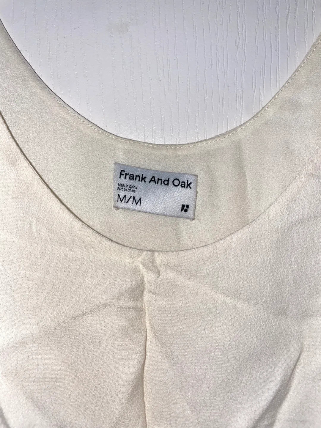 Frank And Oak White Tank Top image indicator(2)