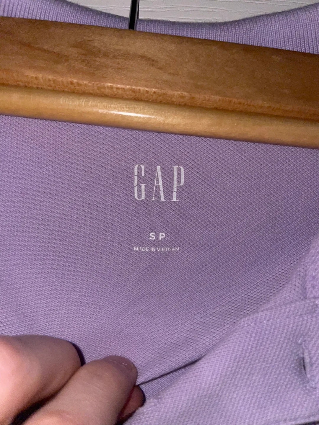 GAP Purple Long Sleeve Polo Shirt image indicator(2)
