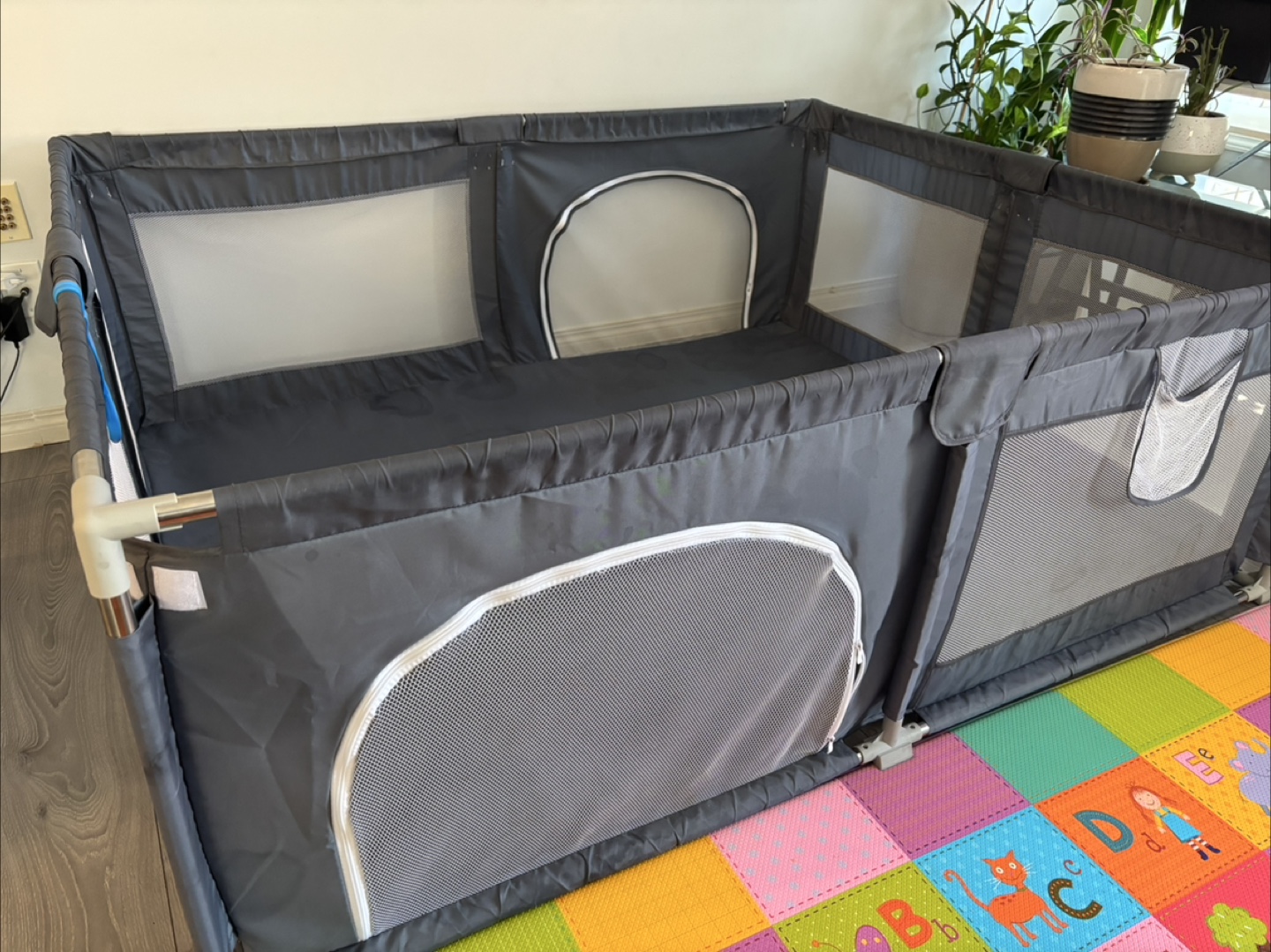 Grey Baby Playpen