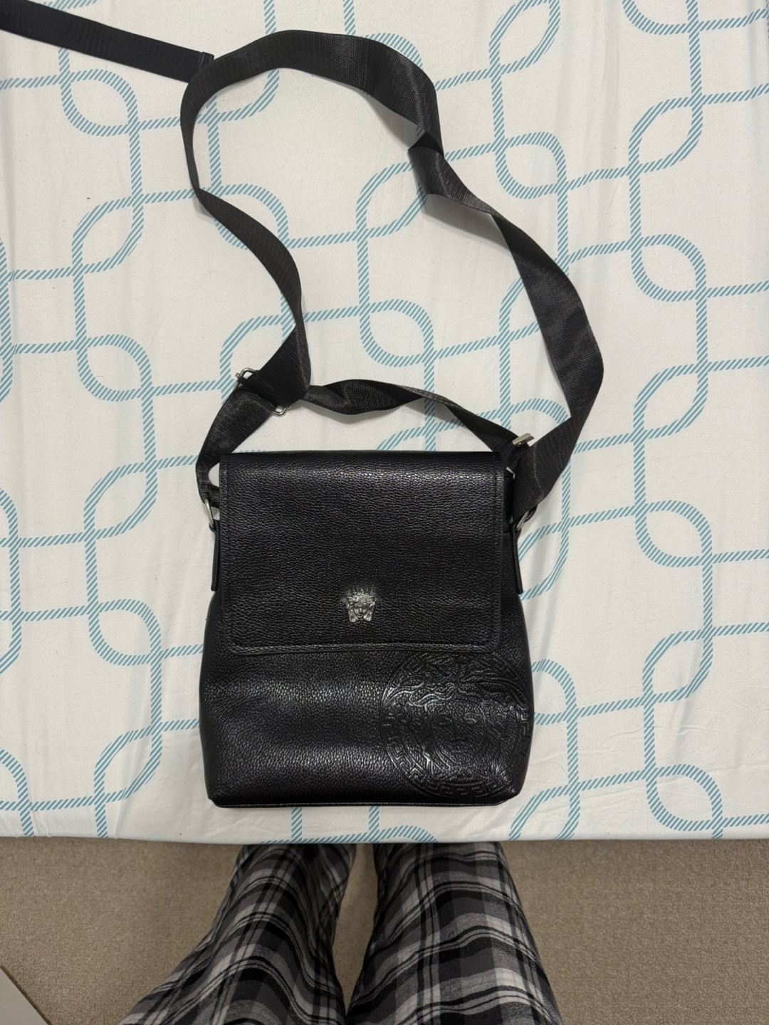 Versace Black Side Bag