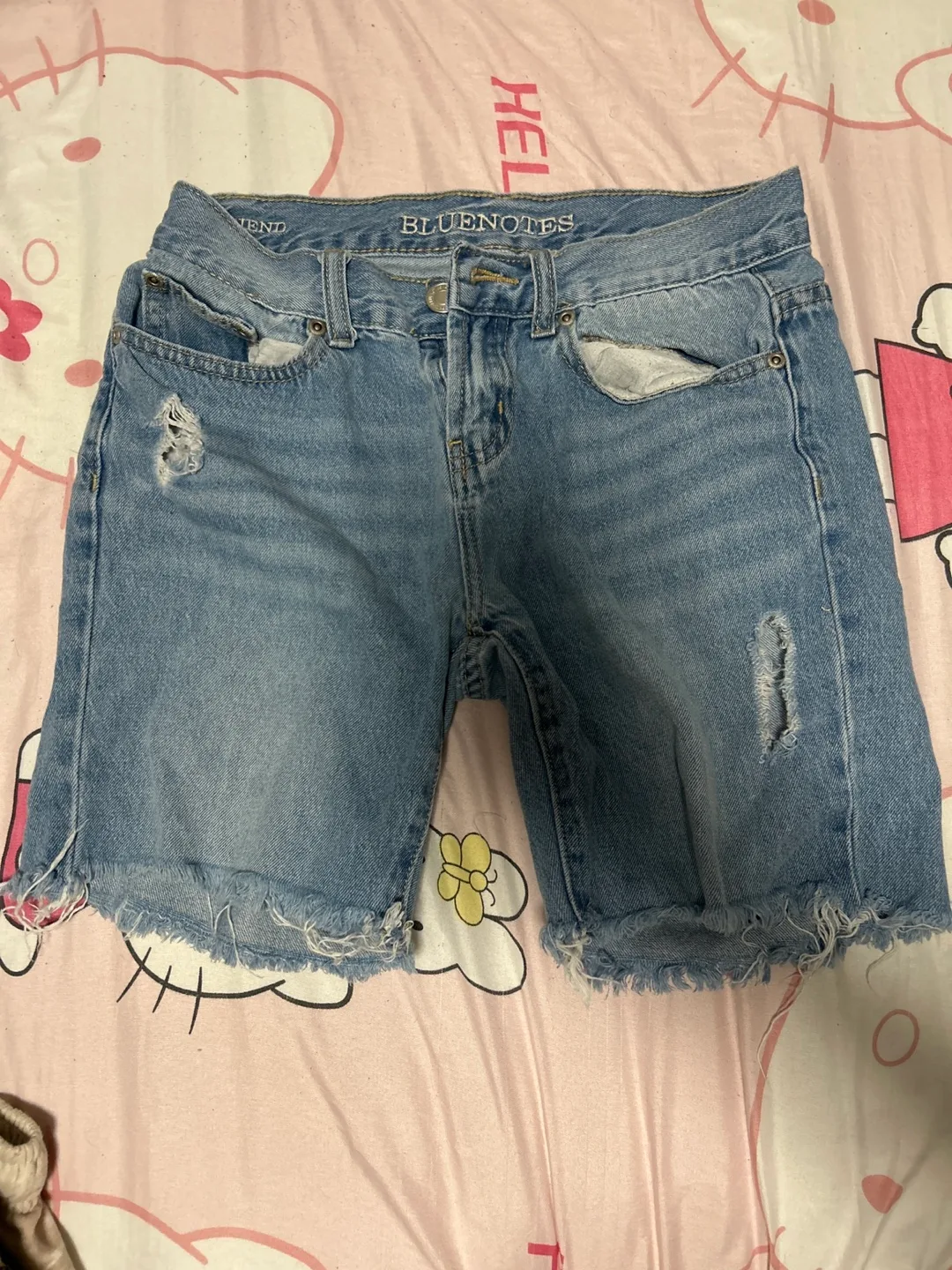 BlueNotes Denim Skinny Shorts thumbnail