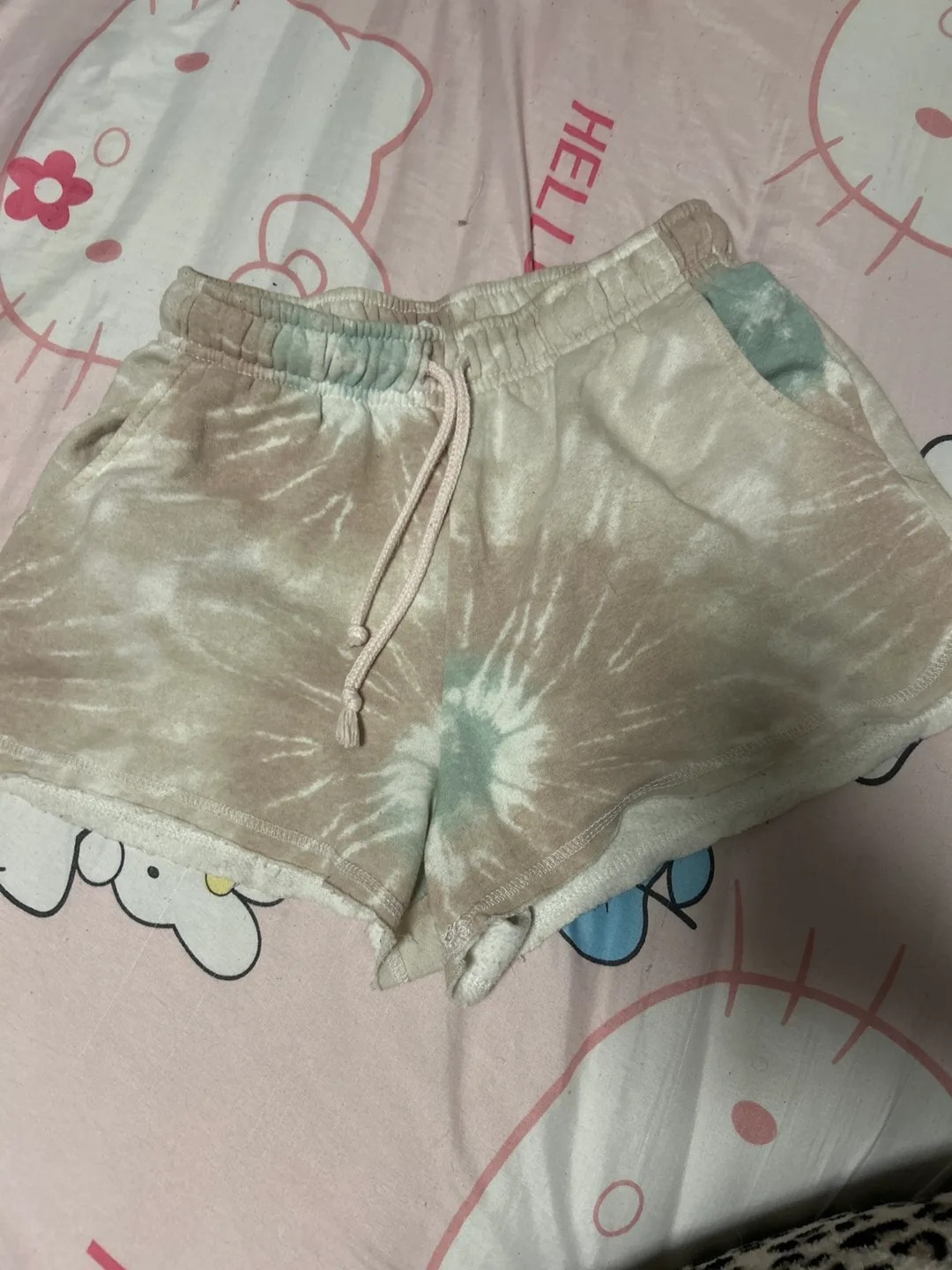 Tie-dye Lounge/ Pyjama Booty Shorts thumbnail