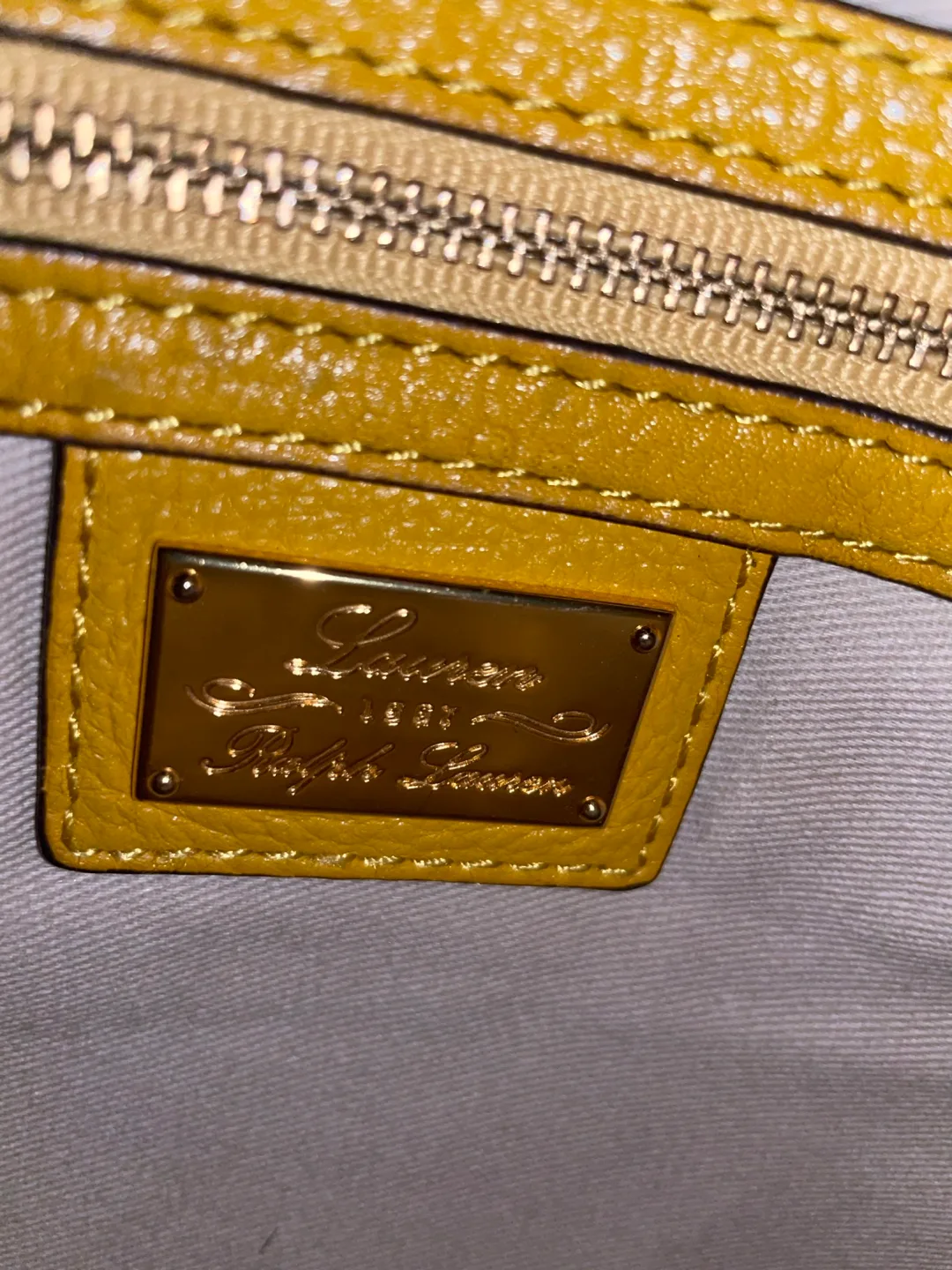 Lauren Ralph Lauren Yellow Crossbody Bag image indicator(3)