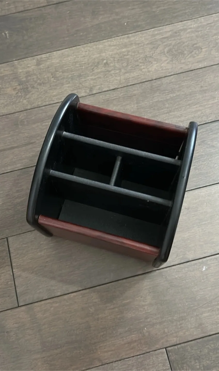 Rotating Wooden Desk Organizer thumbnail