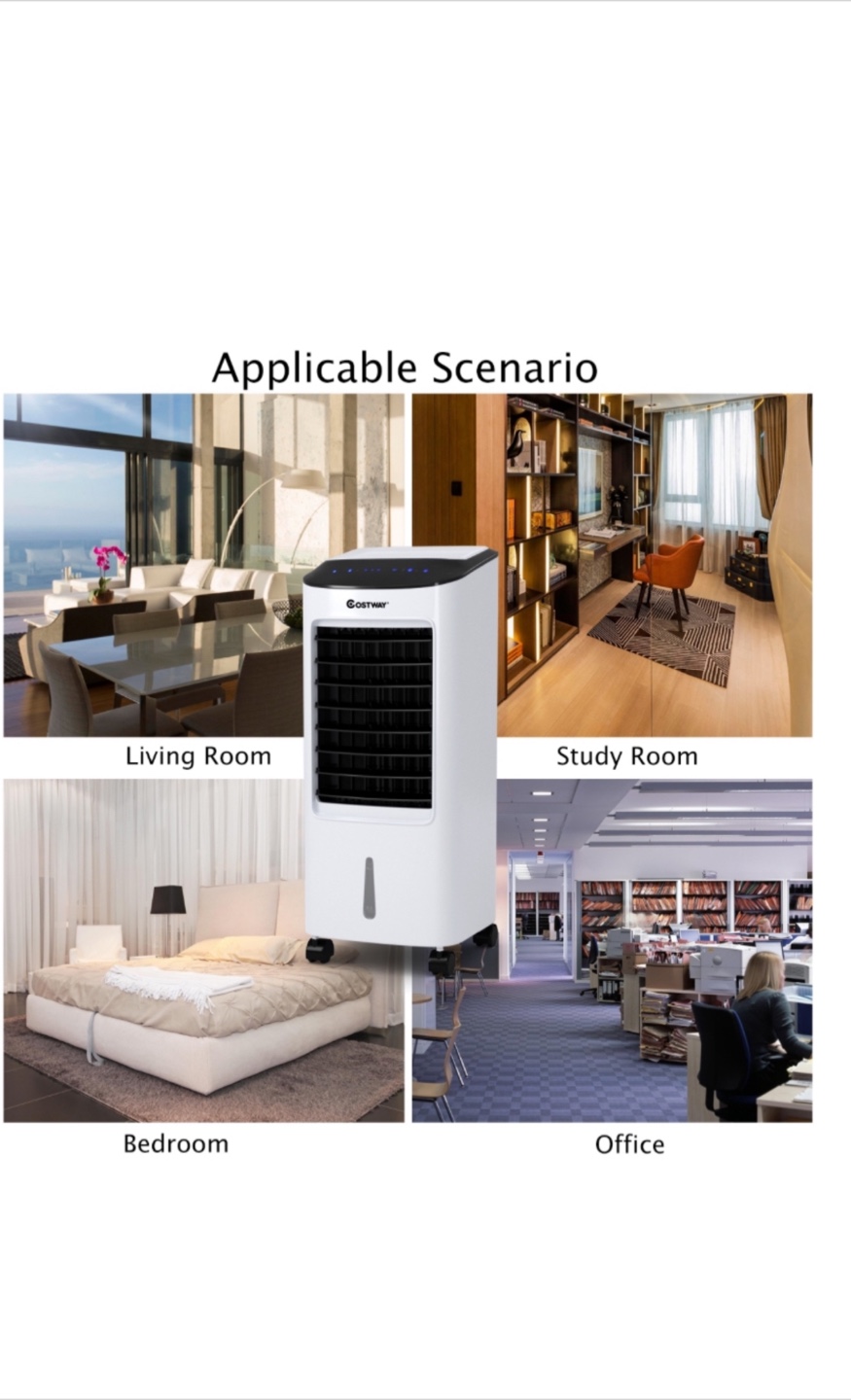 Costway Portable Evaporative Air Cooler - White