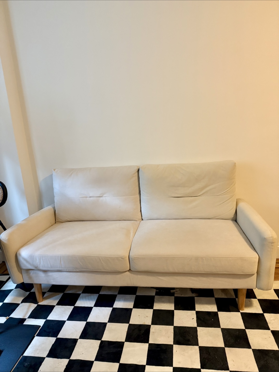 Beige Loveseat Sofa