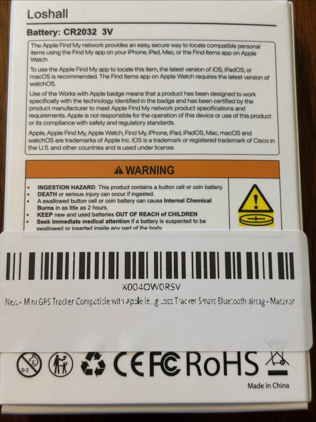 New Mini GPS Tracker for Apple AirTag - White image indicator(4)