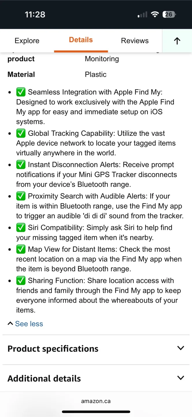 New Mini GPS Tracker for Apple AirTag - White image indicator(9)