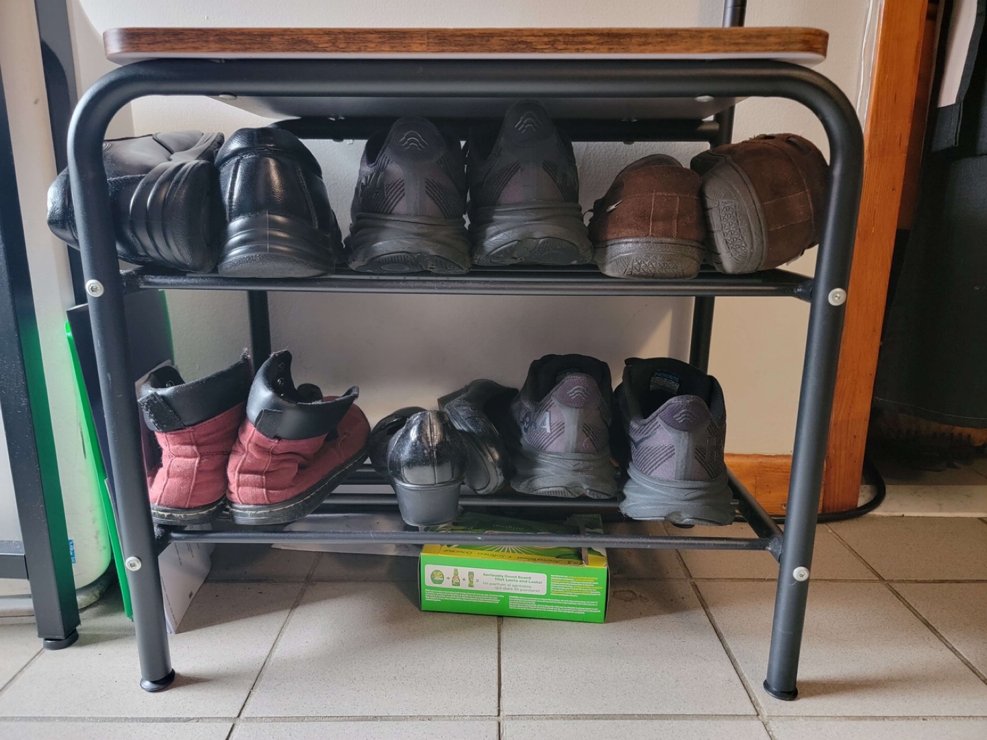 Coat Rack Stand & Shoe Rack Bench - photo 2