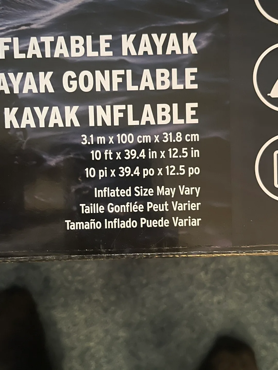 Eddie Bauer Super Inflatable Kayak - New in Box! image indicator(5)