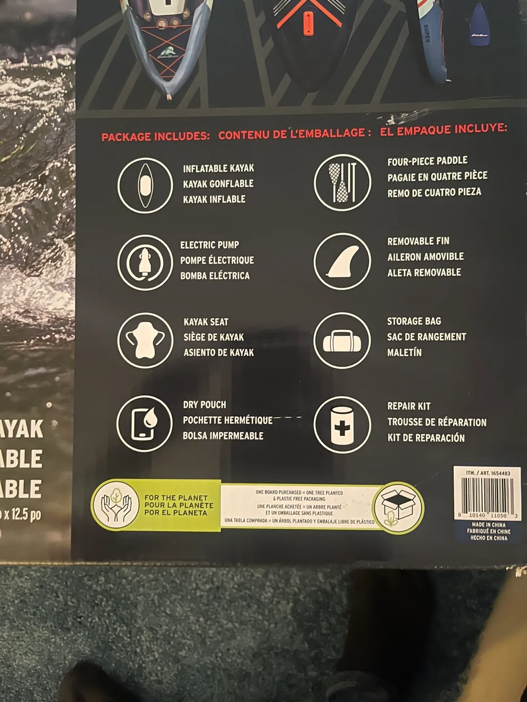 Eddie Bauer Super Inflatable Kayak - New in Box! image indicator(2)