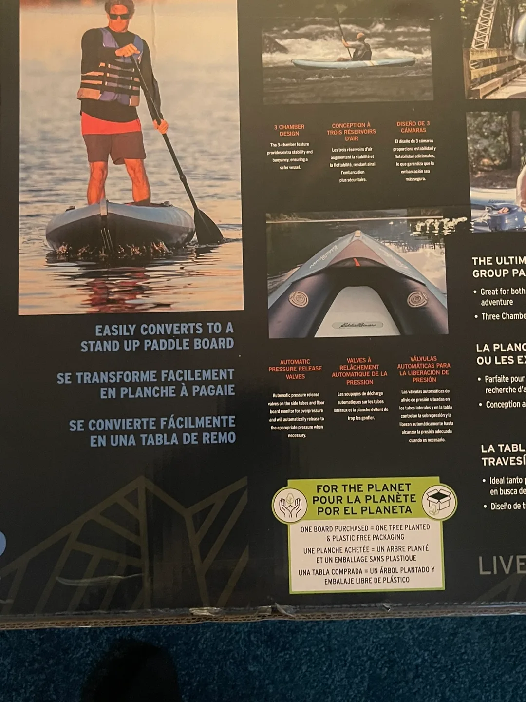 Eddie Bauer Super Inflatable Kayak - New in Box! image indicator(7)