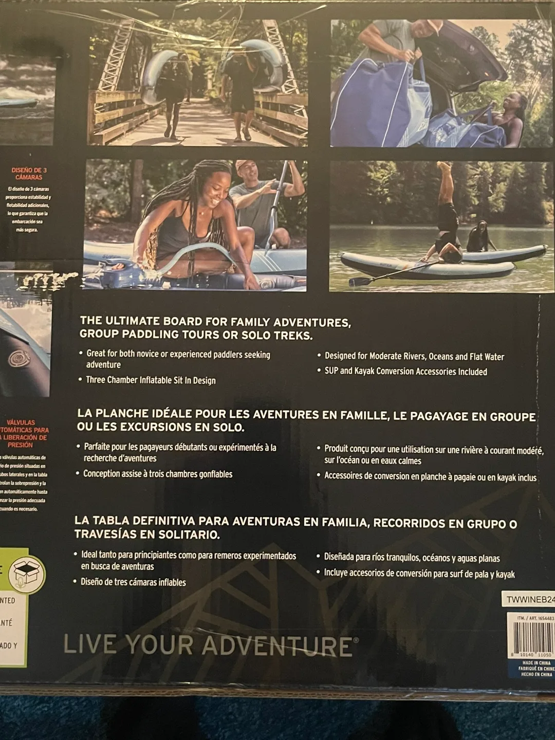 Eddie Bauer Super Inflatable Kayak - New in Box! image indicator(4)