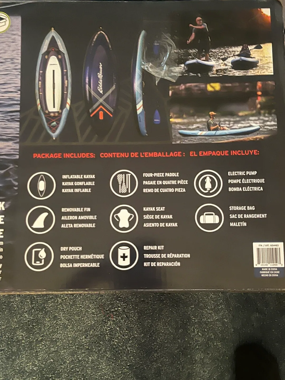 Eddie Bauer Super Inflatable Kayak - New in Box! image indicator(3)