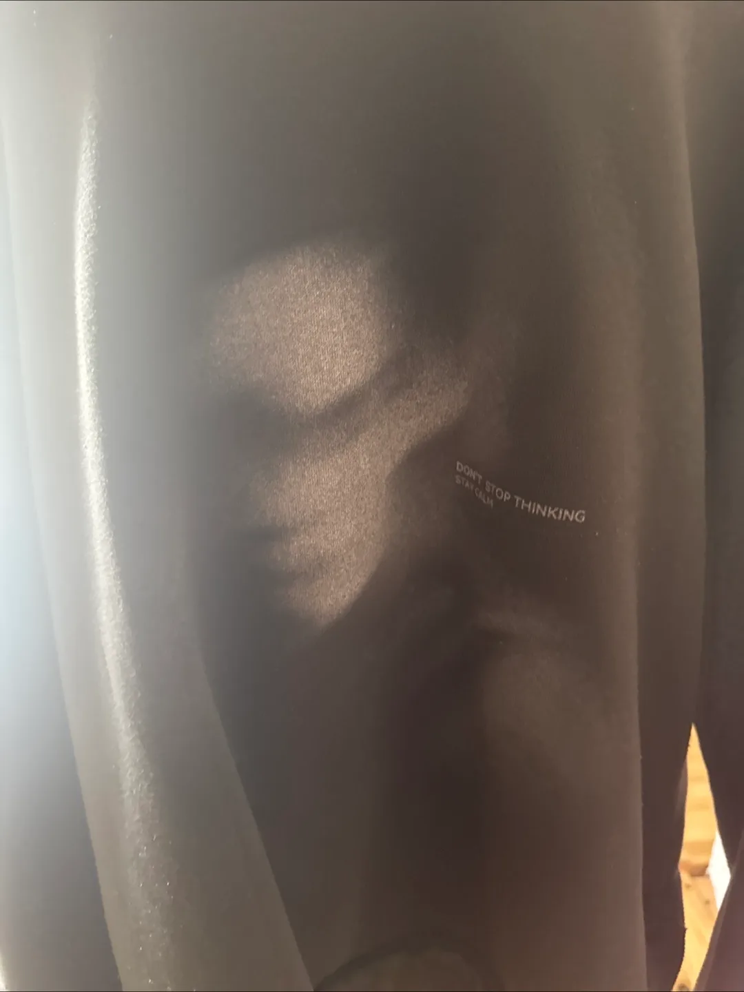 Olive Green Sweatshirt - Don't Stop Thinking thumbnail
