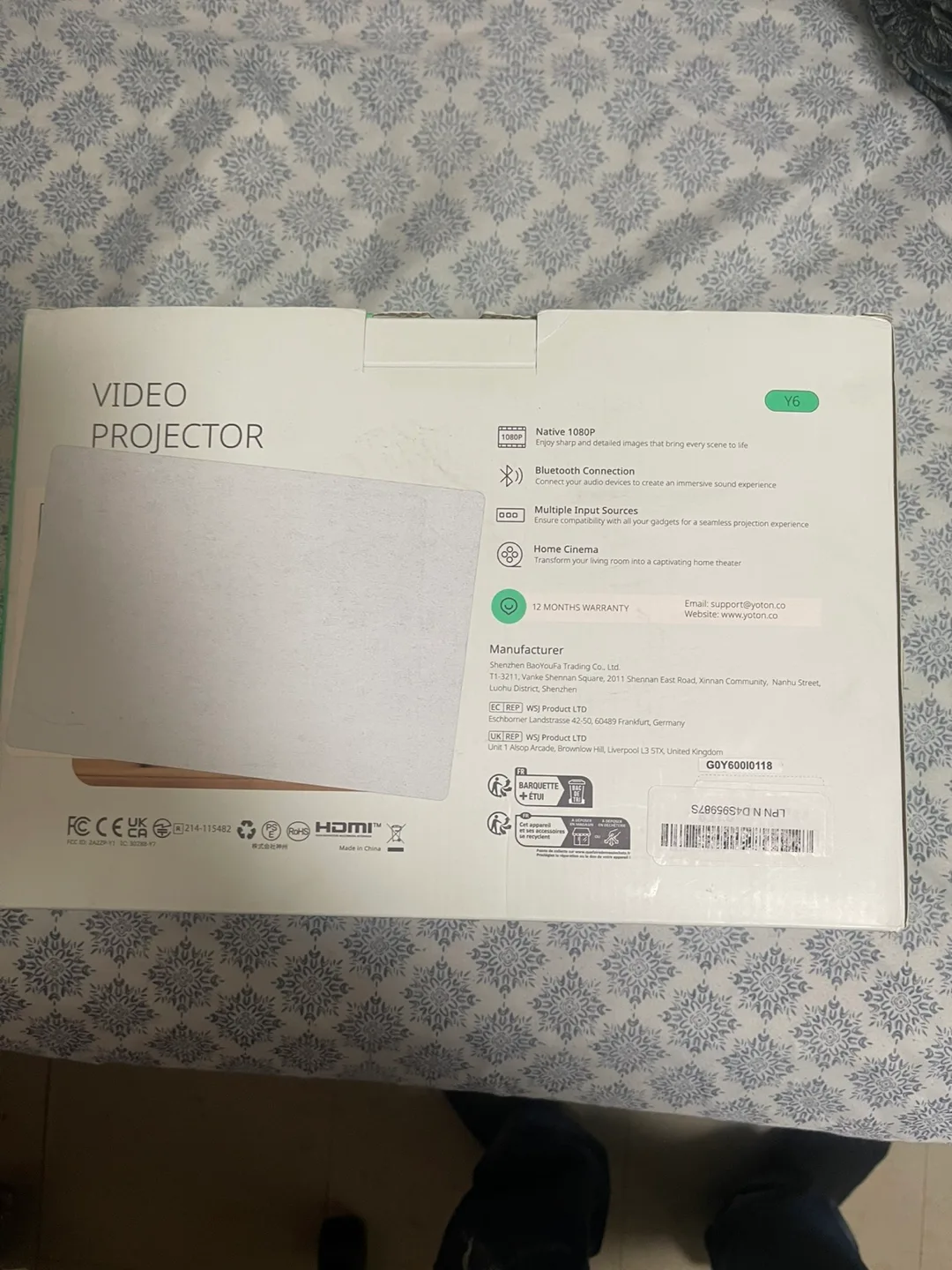 Yoton Y6 Video Projector - Like New! image indicator(4)