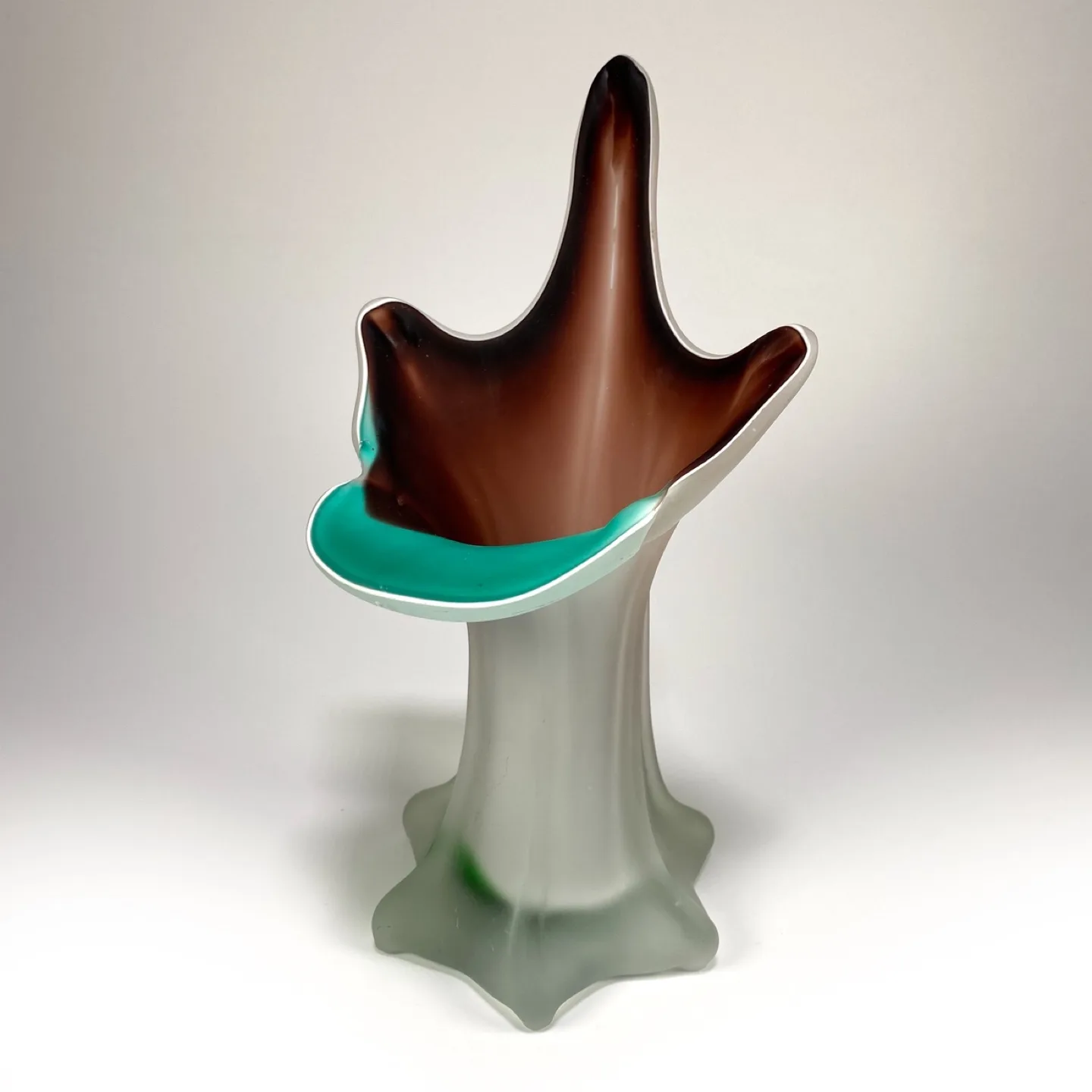 Vintage Satin Glass Vase thumbnail