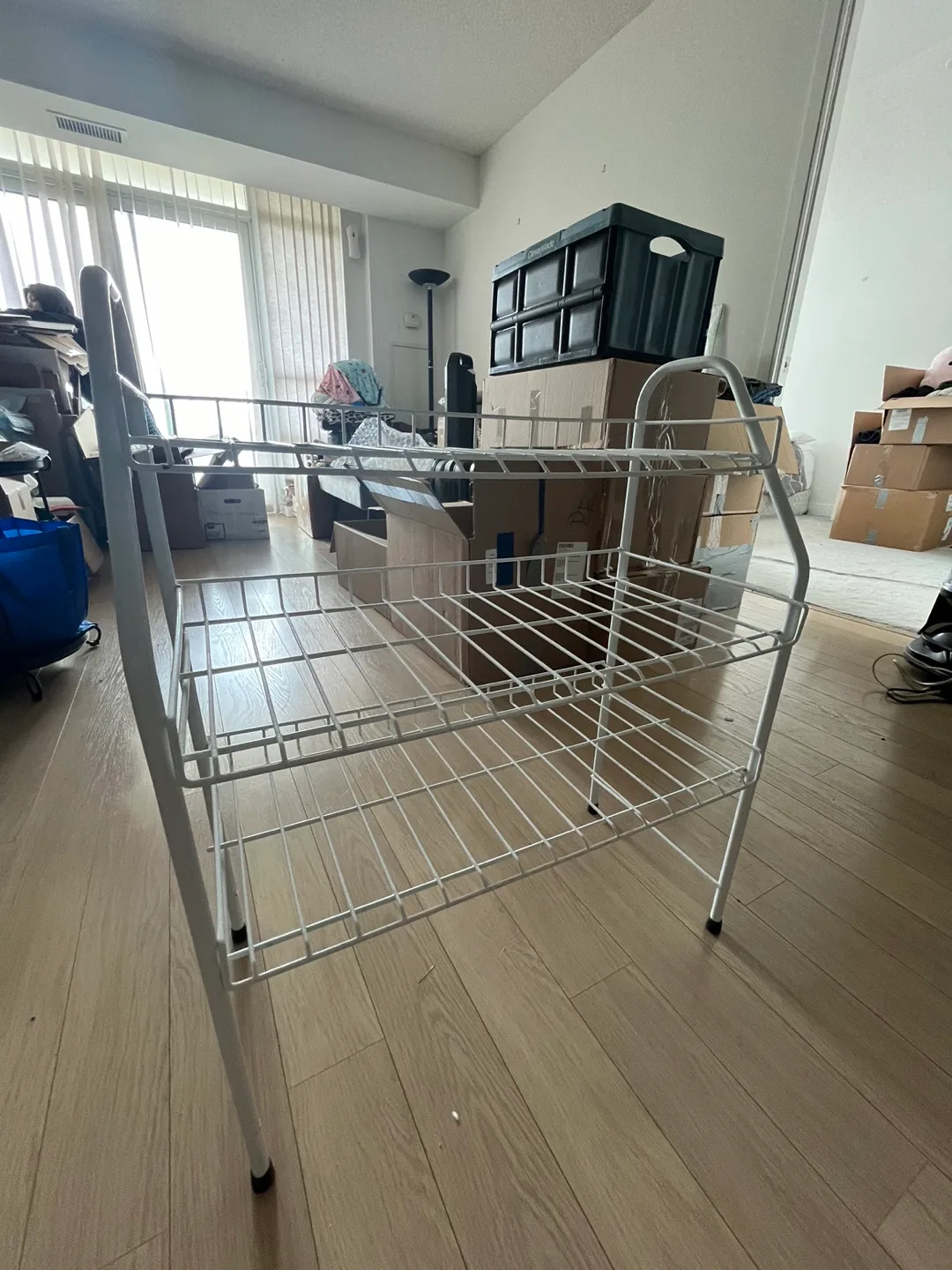 White Metal 3-Tier Shelf Rack thumbnail