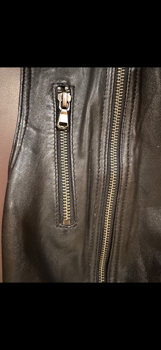 S.A.S Sportswear Black Leather Vest - Size S - photo 3