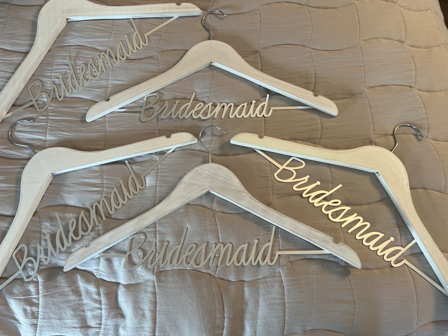 Wedding Bridesmaid Hangers - Set of 5 thumbnail