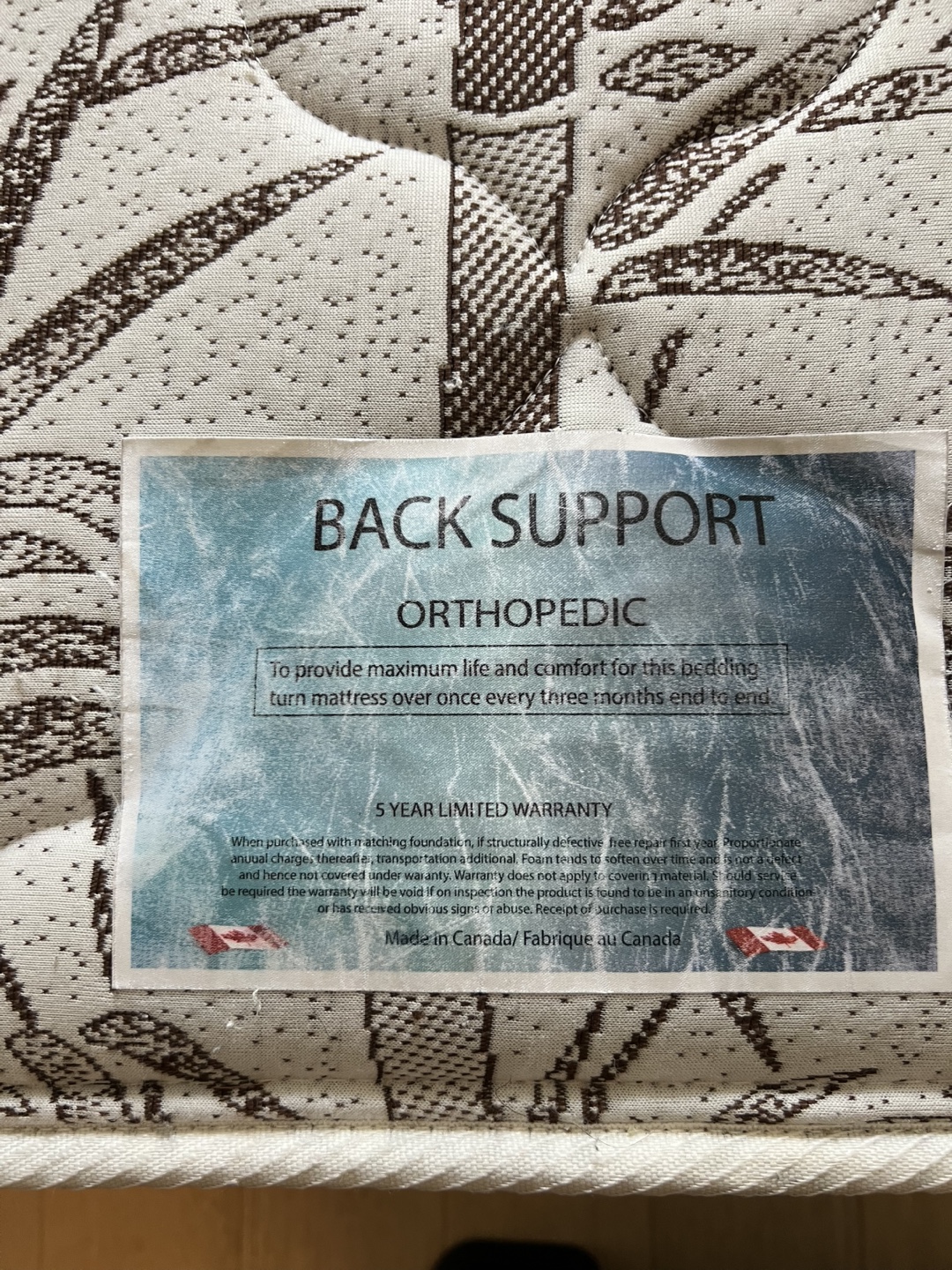 Twin Bamboo Mattress & Box Spring - Gently Used - photo 2