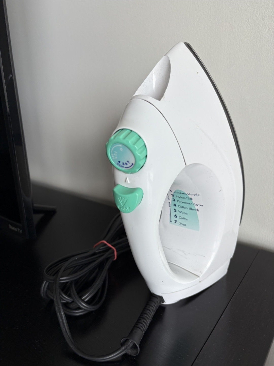White Steam Iron