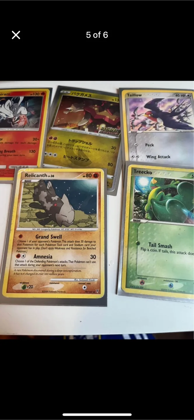 Mixed Lot of Pokemon Trading Cards image indicator(5)