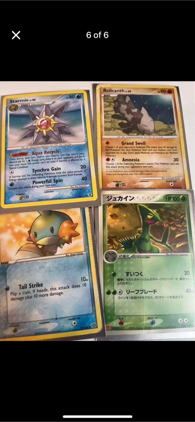 Mixed Lot of Pokemon Trading Cards image indicator(6)