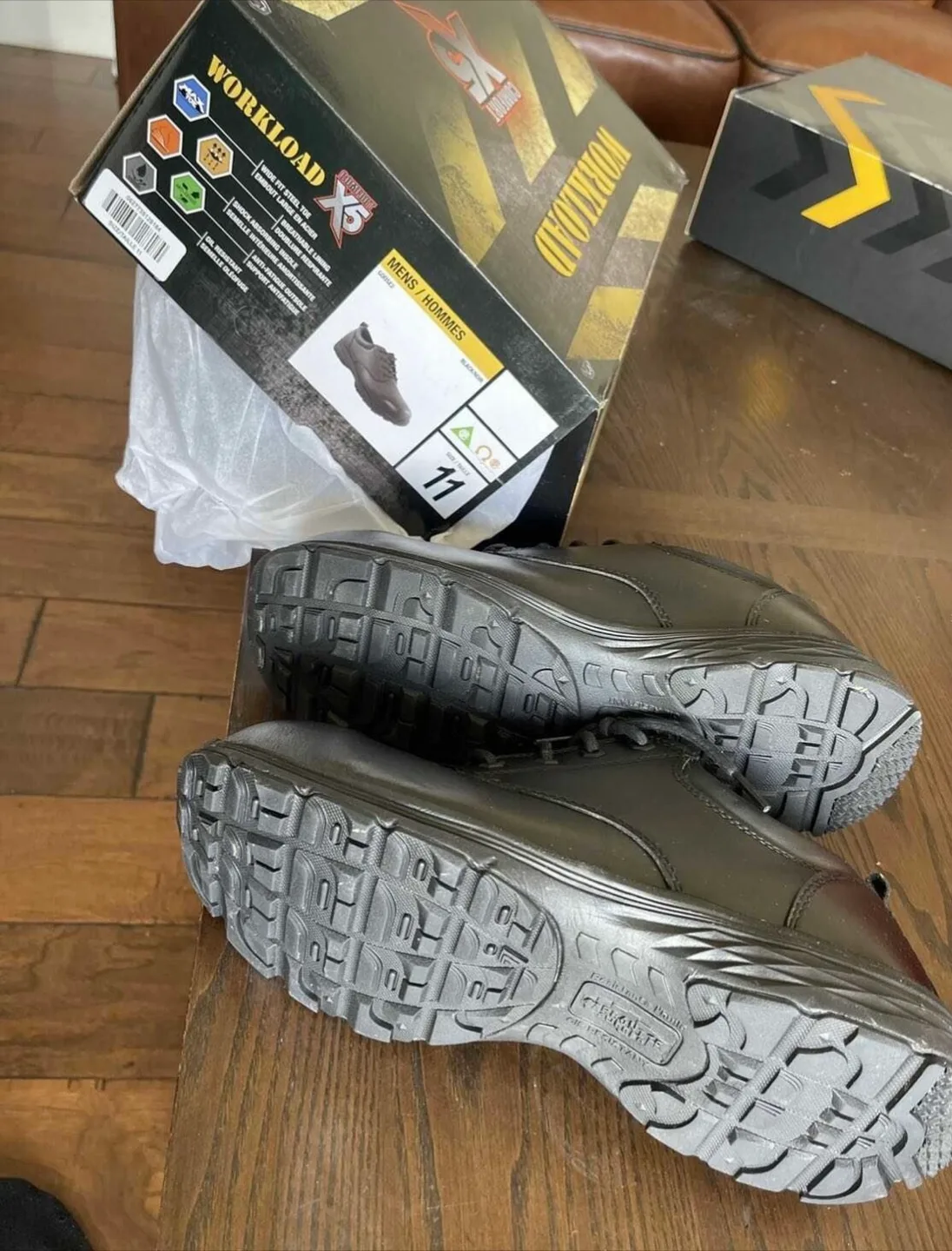 Steel toe Workload X5 Black Shoes - Size 11 image indicator(2)