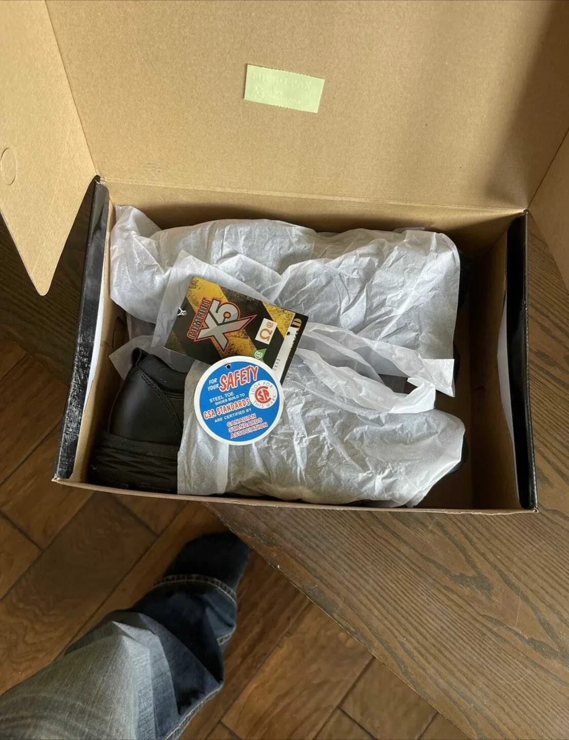 Steel toe Workload X5 Black Shoes - Size 11 image indicator(4)