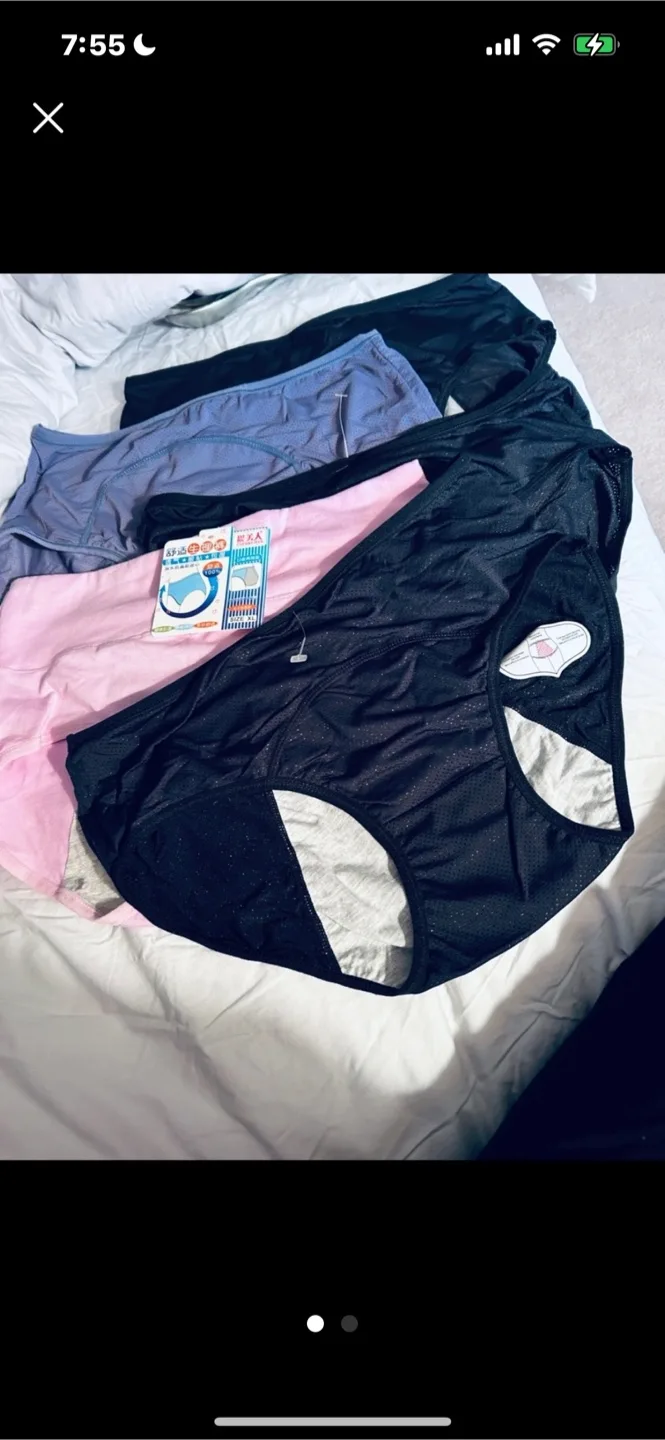 5 brand new pairs LEAKPROOF Underwear thumbnail