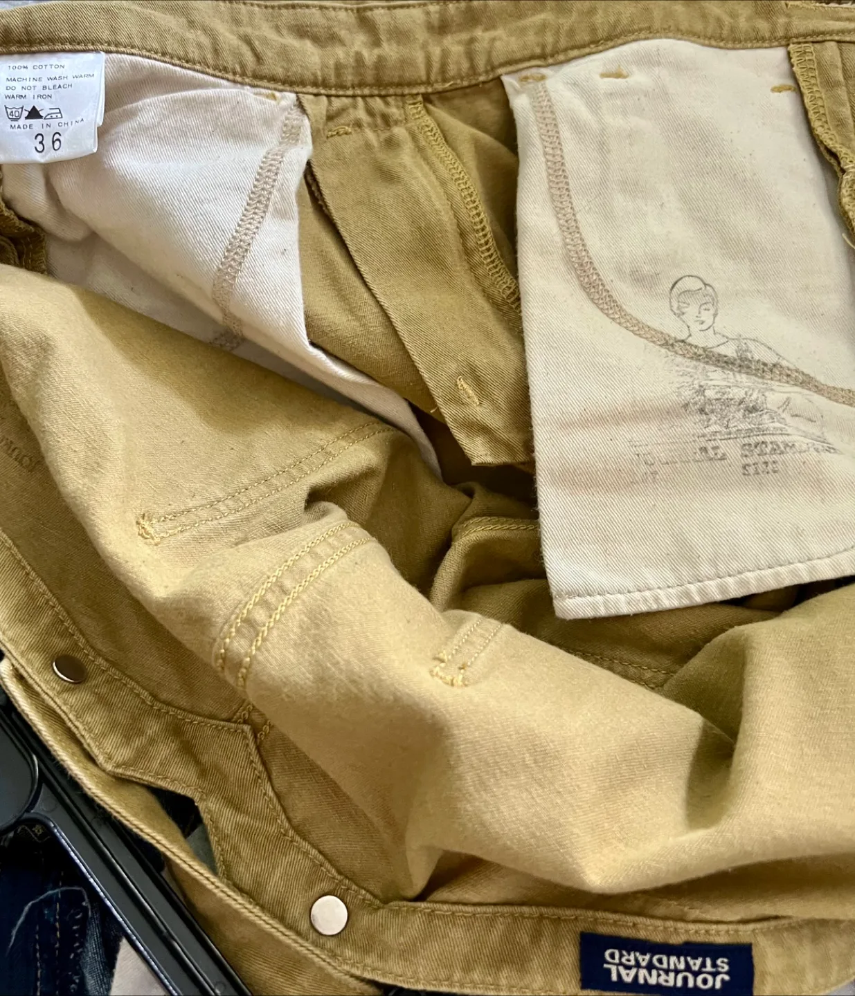Journal Standard Khaki Overalls - Size 36 image indicator(3)