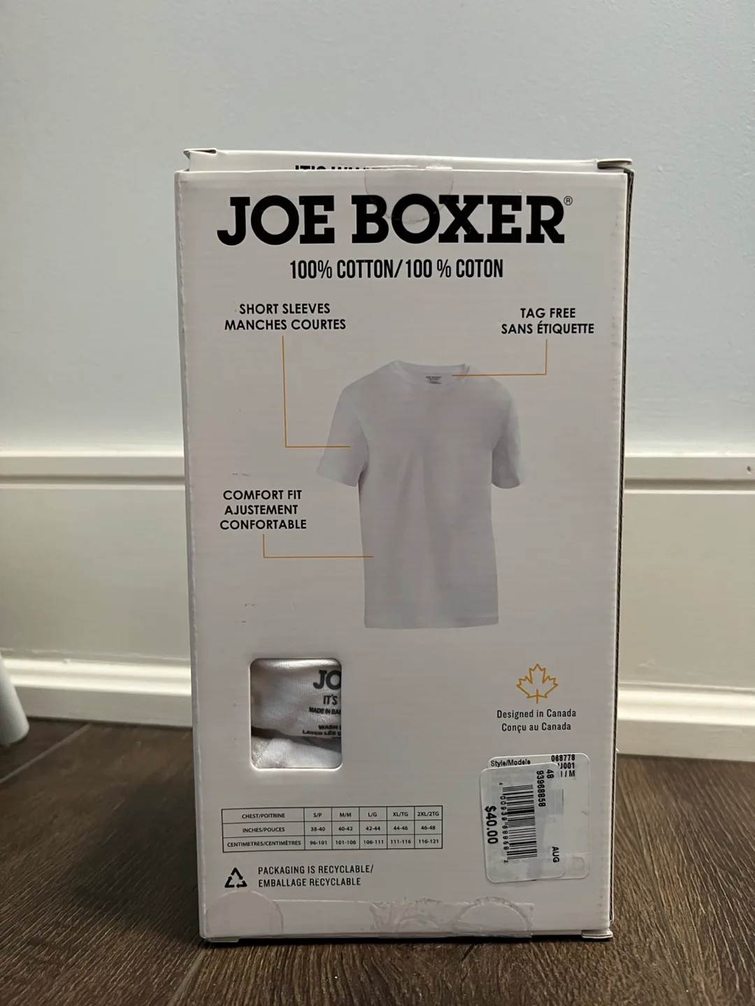 NEW! - Joe Boxer 4-Pack Classic Crew Neck T-Shirts - Medium image indicator(2)